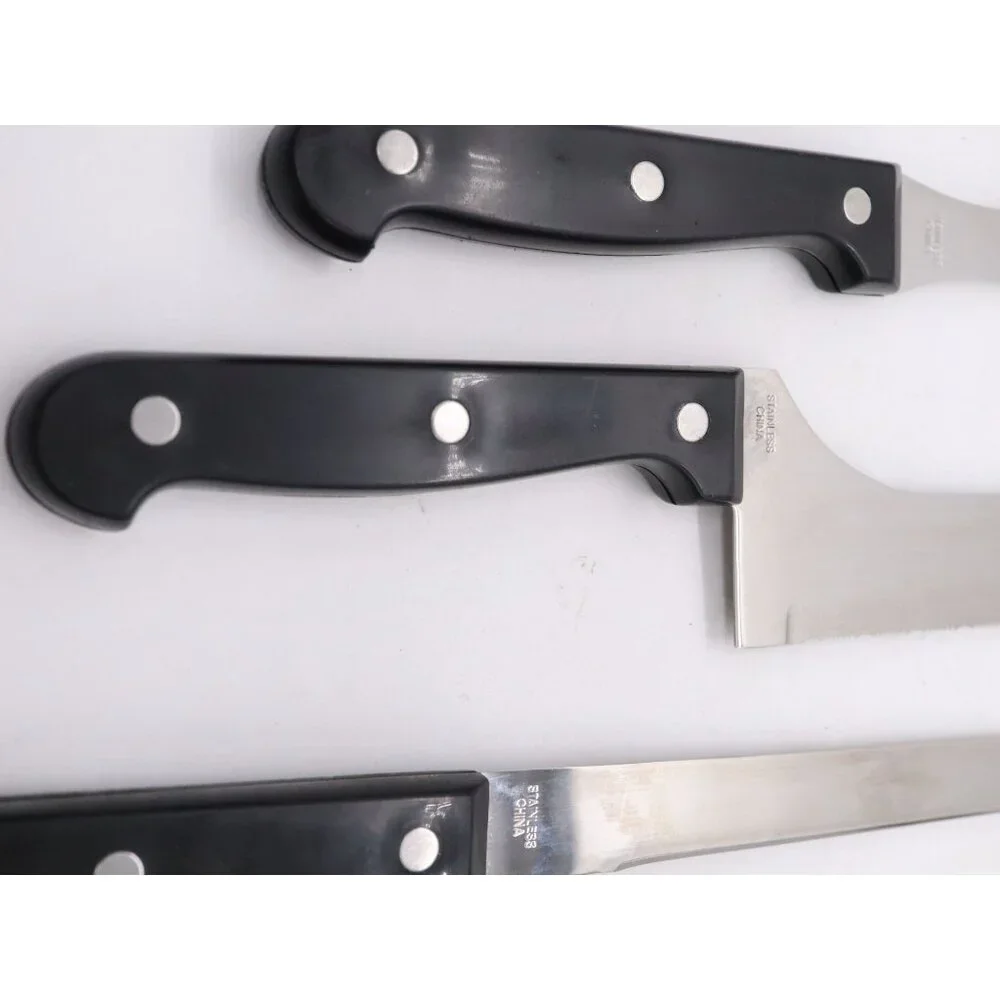 4 Ronco Six Star‎ Carving Knives - 2 Carving 6 Saw 12 Carving Fork SS Full Tang